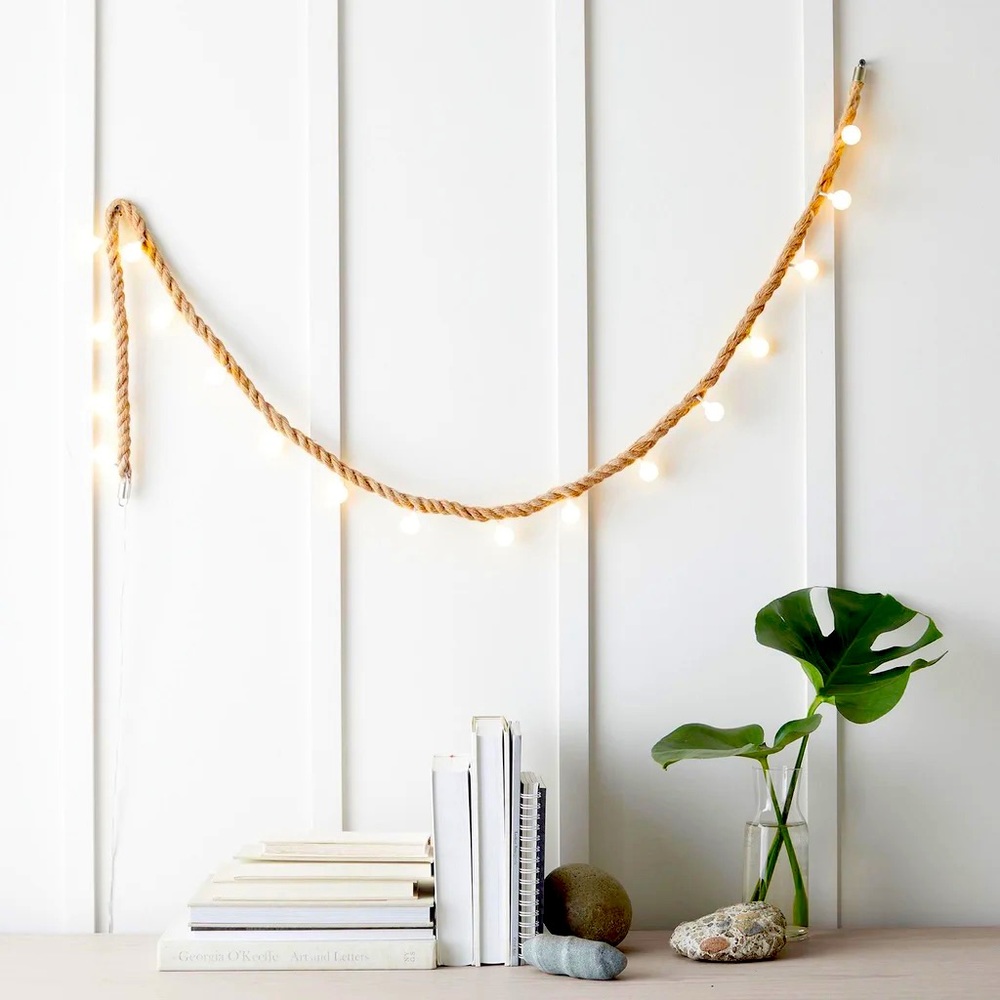 Pottery Barn Rope String Lights